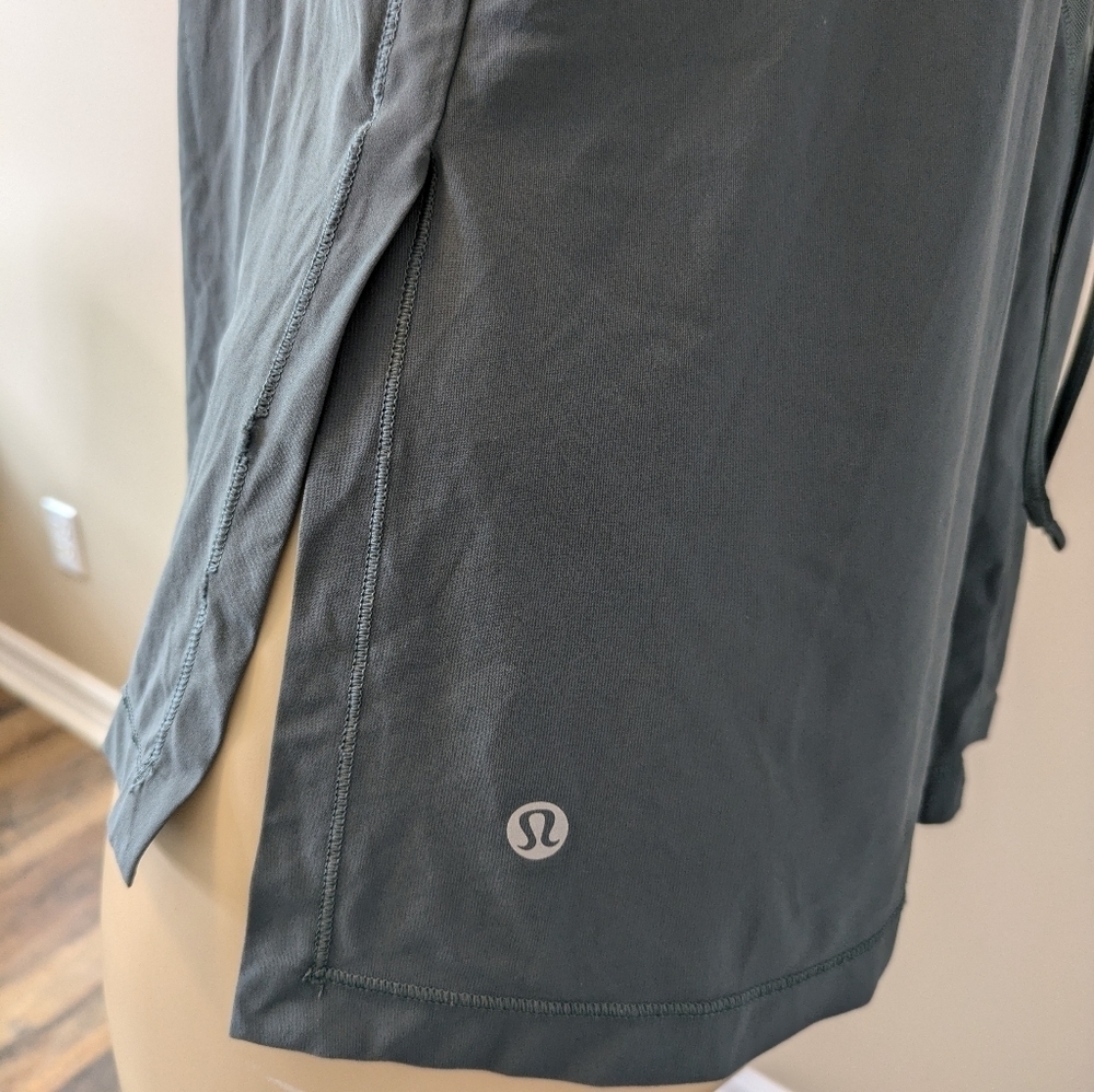 Lululemon Final Count Tank Top Tie Back Gray Women's Workout Athletic 6 - Picture 2 of 8